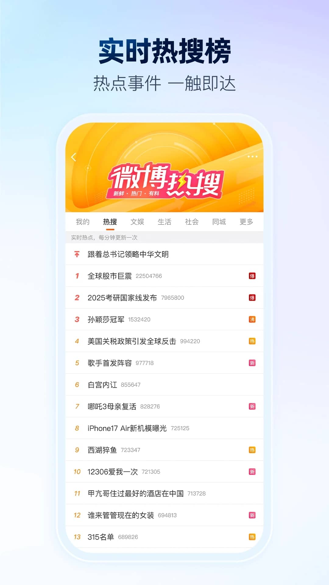 微博(随时随地发现新鲜事) v15.12.0 安卓版图1